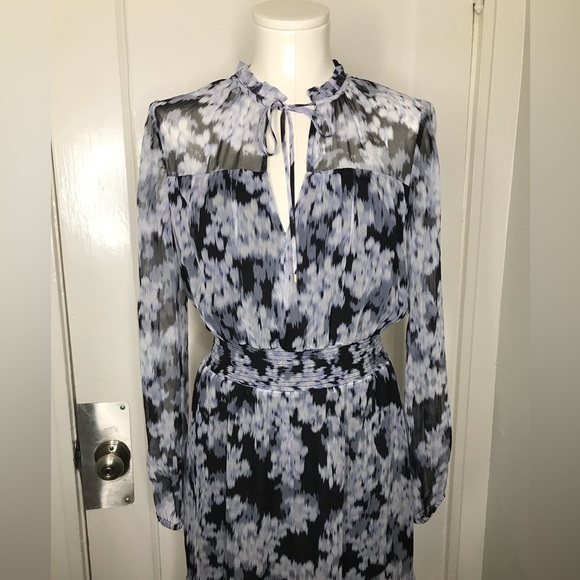 Intermix Exclusive Abstract June LS Printed Maxi Dress - Picture 2 of 10